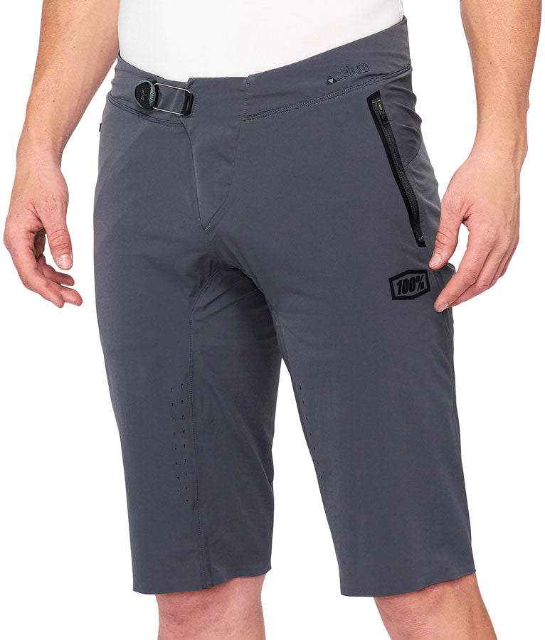 100% Celium Shorts - Charcoal Men's Size 32