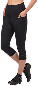 Terry Holster Hi Rise Capris - Black Large