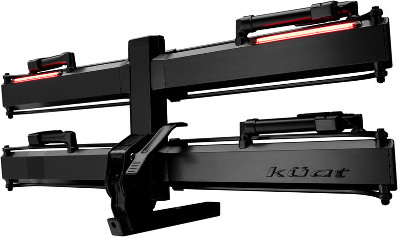 Piston Pro X Hitch Bike Rack - 2-Bike 2" Receiver LED Lights 4-Pin Plug Kashima Coat Galaxy Gray