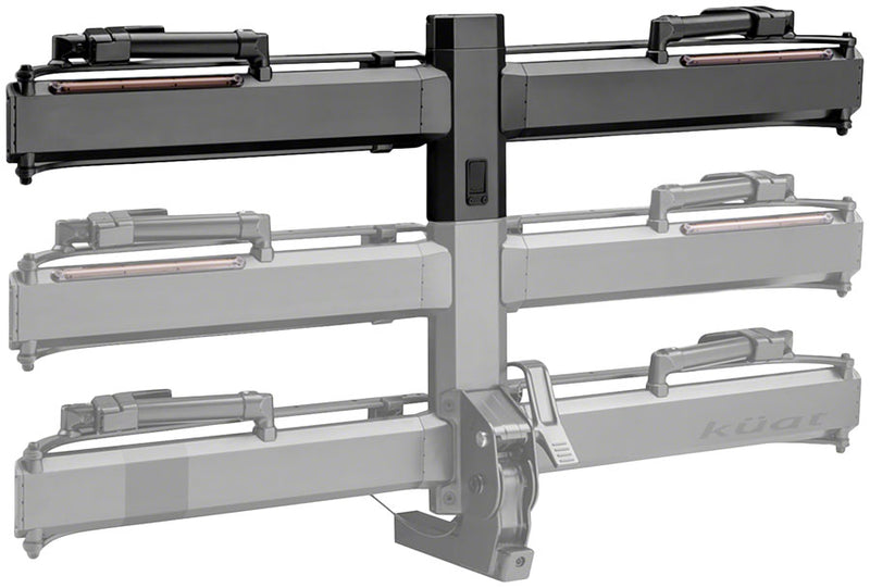 Piston Pro X Hitch Bike Rack Add-On - 1-Bike LED Lights 4-Pin Plug Kashima Coat Galaxy Gray