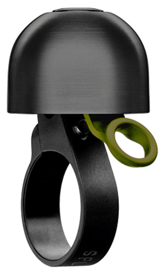 Spurcycle Compact Bell 22.2mm Blk/YelGrn