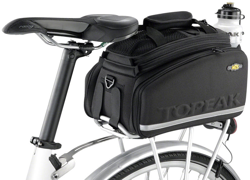 Topeak MTS Trunk Bag DXP Rack Bag Expandable Panniers - Strap Mount BLK