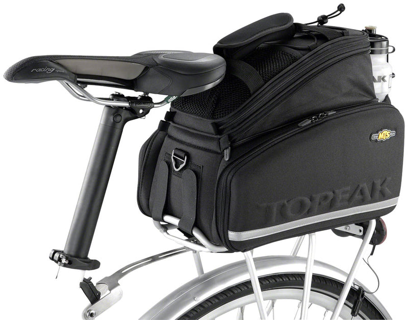 Topeak MTS Trunk Bag DXP Rack Bag Expandable Panniers - Strap Mount BLK