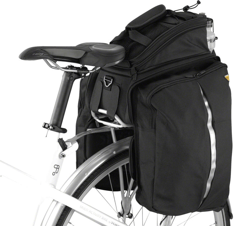 Topeak MTS Trunk Bag DXP Rack Bag Expandable Panniers - Strap Mount BLK