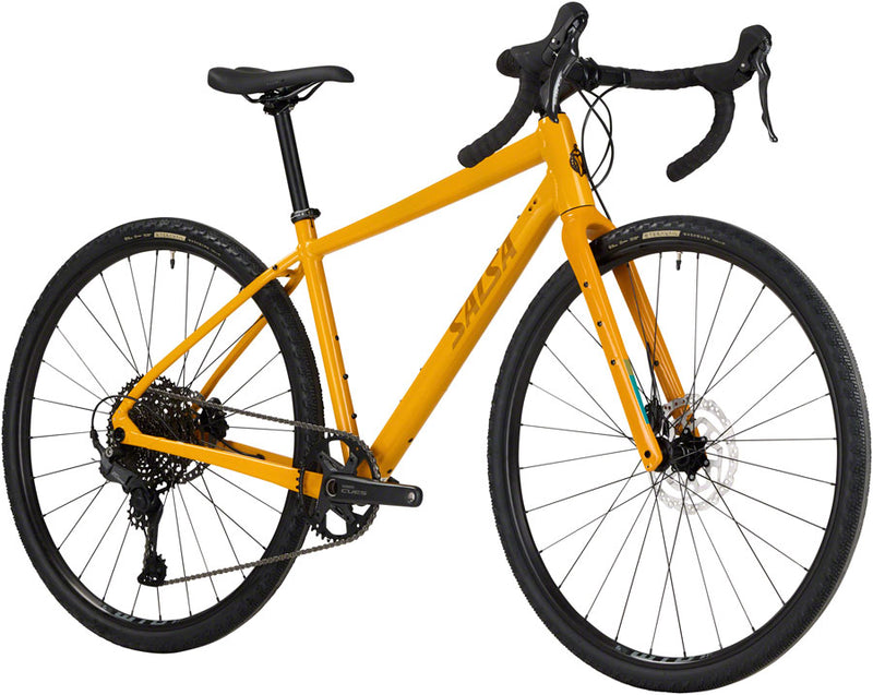 Salsa Journeyer Drop Bar Cues 1x11 Bike - 700c Aluminum Mustard 49cm