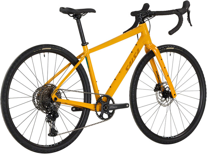 Salsa Journeyer Drop Bar Cues 1x11 Bike - 700c Aluminum Mustard 49cm