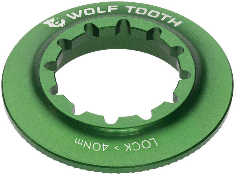 Wolf Tooth Centerlock Rotor Lockring - Internal Splined Green