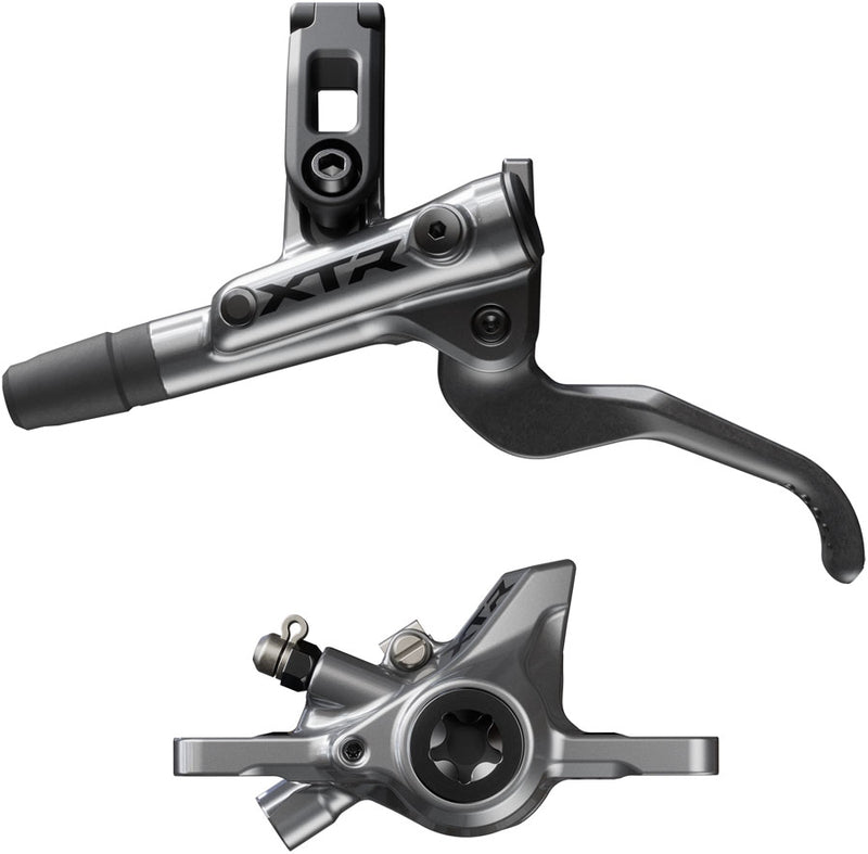 Shimano XTR M9200 XC Disc Brake Lever - Left/Front  Post Mount 2-Piston Caliper SM-BH90-SS Hose Metal Pads Gray