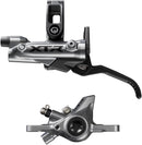 Shimano XTR BR-M9200 Disc Brake BL-M9220 Lever - Left/Front Post Mount 2-Piston Caliper SM-BH90-SS Hose Metal Pads Gray