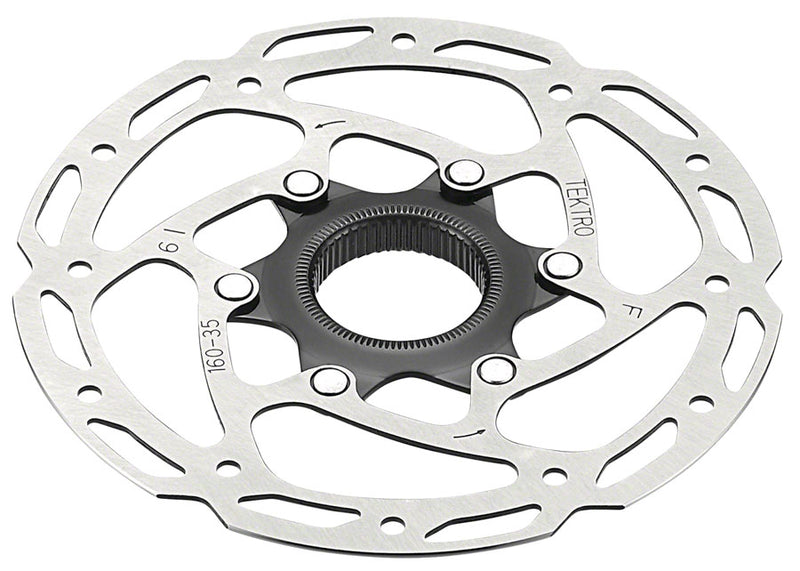 Tektro TR-35 Disc Brake Rotor - 203mm Center-Lock 1.8mm Thickness Silver