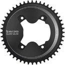 Wolf Tooth Aero 110 Asymmetric BCD Chainring - 48t 110 Asymmetric BCD 4-Bolt Drop-Stop ST For Shimano GRX 800 Series BLK