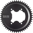 Wolf Tooth Aero 110 Asymmetric BCD Chainring - 50t 110 Asymmetric BCD 4-Bolt Drop-Stop ST For Shimano GRX 800 Series BLK