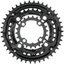 Samox 304ASS Chainring Set - 44/32/22t 104/64 BCD Aluminum Outer Ring Steel Middle/Inner Ring BLK