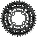 Samox 310ASS Chainring Set - 40/30/22t 96/64 BCD Aluminum Outer Ring Steel Middle/Inner Ring BLK