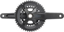 microSHIFT Sword 2x Crankset - 170mm 10-Speed 46/29t 110 Asym BCD  24mm Spindle BLK