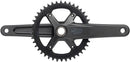 microSHIFT Sword 1x Crankset - 165mm 10-Speed 42t 110 Asym BCD  24mm Spindle BLK