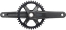 microSHIFT Sword 1x Crankset - 170mm 10-Speed 40t 110 Asym BCD  24mm Spindle BLK