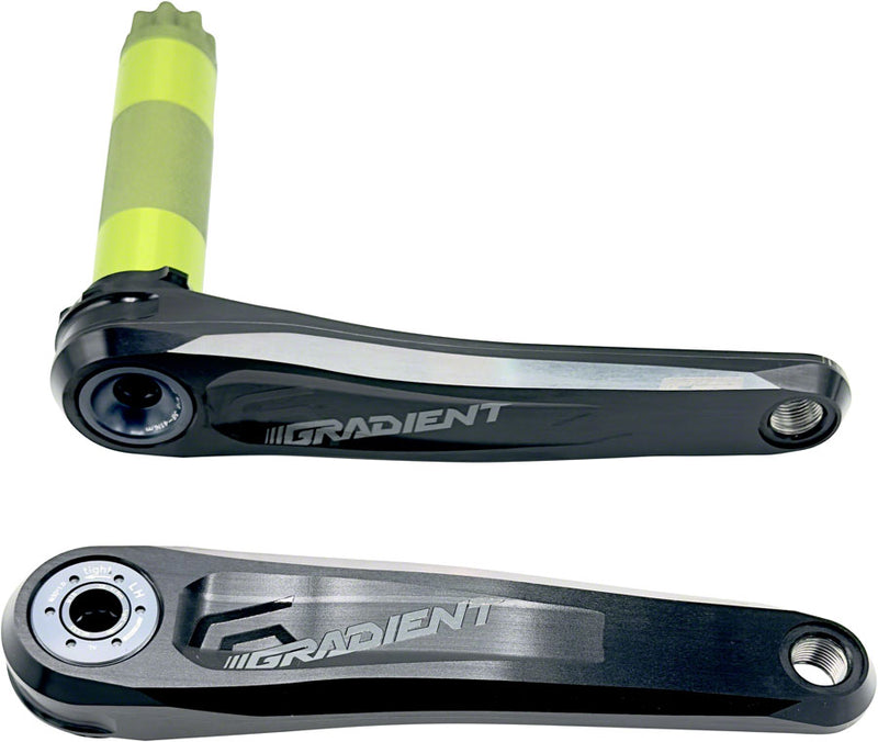 Full Speed Ahead Gradient Modular 1x Crankset - 165mm Fits Shimano SRAM 11/12-Speed Drivetrains 30mm BB392EVO Spindle BLK