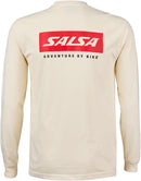 Salsa Logo Long Sleeve T-Shirt - Unisex Ivory 2X-Large
