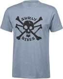 Surly Skullet Short Sleeve T-Shirt - Unisex Slate Blue 2X-Large