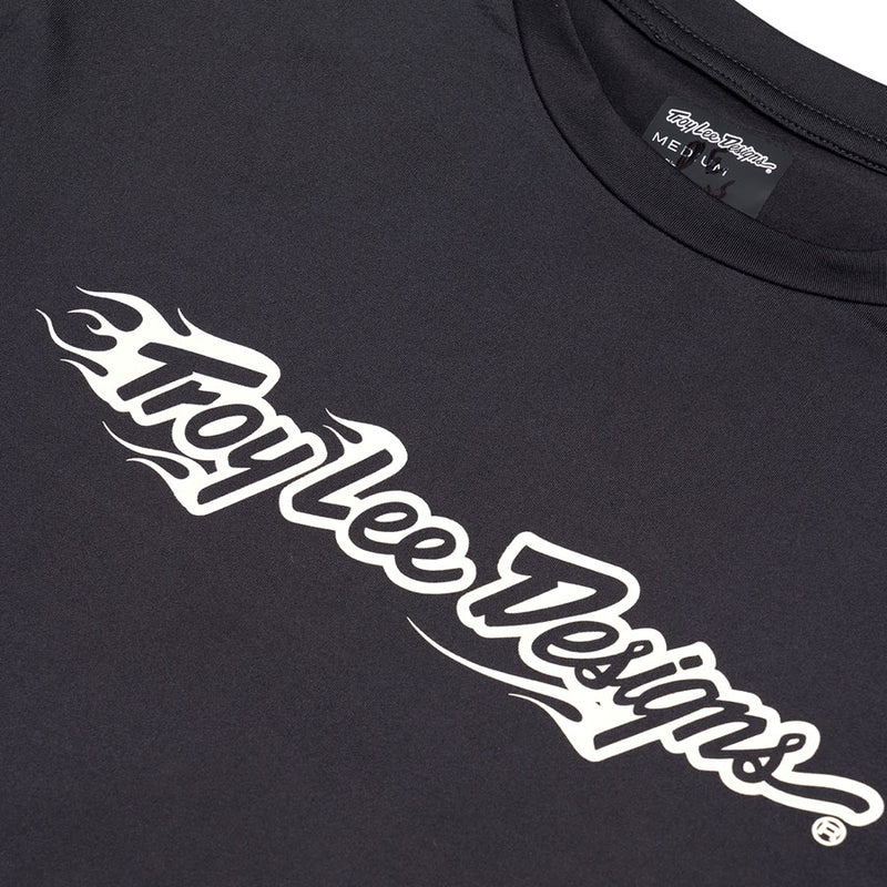 Troy Lee Designs Ruckus Long Sleeve Ride Tee – Burn Out Carbon Large