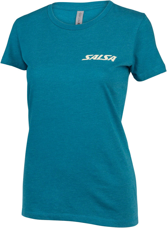Salsa Women's Campout T-Shirt - Small Teal