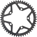 Wolf Tooth 110 BCD Gravel CX Road Chainring - 50t 110 BCD 5-Bolt Drop-Stop ST For Shimano HG+ KMC 12-Speed Chains BLK