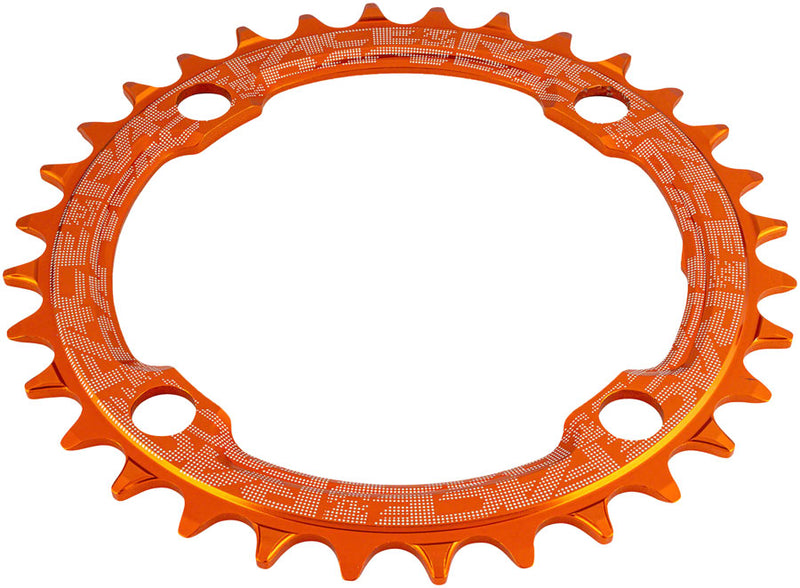 RaceFace 1x Narrow Wide Chainring - 36t 104 BCD 10-12 Speed 7075 Aluminum Orange