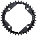 FSA Gossamer Pro Megatooth Chainring 1x 44T Tooth Count 120BCD 4-Bolt Pattern Narrow-Wide Profile – BLK