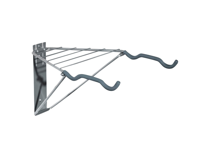Delta Two Bike Wall Mount Rack with Shelf: Holds Two Bikes