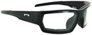 Mountain Shades Roscoe Safety Glasses - Matte Black Clear Lens