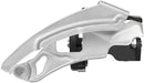 SunRace M300 Front Derailleur - 7/8-Speed Triple Dual Pull 34.9/31.8/28.6mm Clamp Band Silver