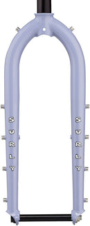 Surly Dinner Fork - 27.5" 15x110mm Thru-Axle 1-1/8" Straight Steerer 420mm Axle To Crown Steel Purple Dust Bunny