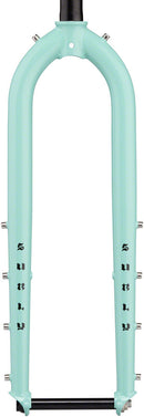 Surly Dinner Fork - 29" 15x110mm Thru-Axle 1-1/8" Straight Steerer 485mm Axle To Crown Steel Blue Oyster Coat