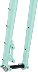 Surly Dinner Fork - 29" 15x110mm Thru-Axle 1-1/8" Straight Steerer 485mm Axle To Crown Steel Blue Oyster Coat