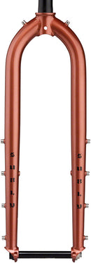 Surly Dinner Fork - 29" 15x110mm Thru-Axle 1-1/8" Straight Steerer 485mm Axle To Crown Steel Chester Copperpot