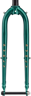Surly Straggler Thru-Axle Fork - 700c 410mm 1-1/8" Straight Steerer Steel Subtropic Algae