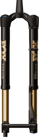FOX Factory Podium Inverted Suspension Fork - 29" 160 mm 20TA x 110 mm 44mm Offset GRIP X2 68HT Crown BLK/Podium Gold