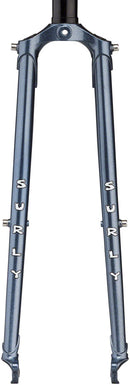 Surly Straggler Fork - 650b QRx100mm 1-1/8" Straight Steerer 380mm Axle To Crown Steel Cold Steel Blue