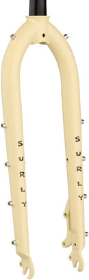 Surly Cocktail Fork - 27.5" QRx100mm 1-1/8" Straight Steerer 420mm Axle To Crown Steel Whipped Butter