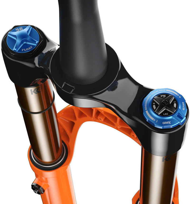 FOX 36 Factory Suspension Fork - 29" 160 mm 15 x 110 mm Kabolt-X 44mm Offset GRIP X Damper 58HT Shiny Orange