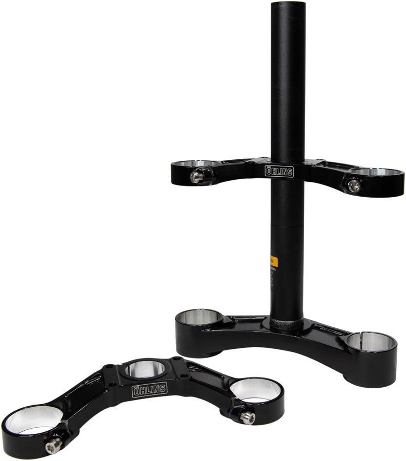 Ohlins DH38 Suspension Fork Crownset - 46mm Offset Flat Riser Upper Crowns Includes Fork Bumpers