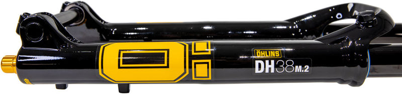 Ohlins DH38 m.2 Coil Suspension Fork - 29"/27.5" 200mm 20mmx110mm DH Boost TTX18 Damper Coil Sprung Gloss BLK