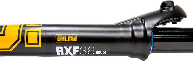 Ohlins RXF36 m.3 Suspension Fork - 29" 160mm 15mm x 110mm 44mm Offset TTX18 Damper Dual Adjust Air Spring Gloss BLK