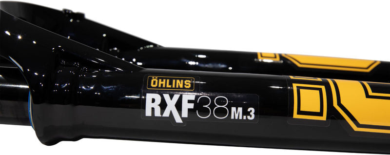 Ohlins RXF38 m.3 Suspension Fork - 29" 180mm 15mm x 110mm 44mm Offset TTX18 Damper Dual Adjust Air Spring Gloss BLK