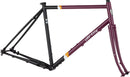 All-City Gorilla Monsoon Frameset - 650b Steel Charred Berry 43cm