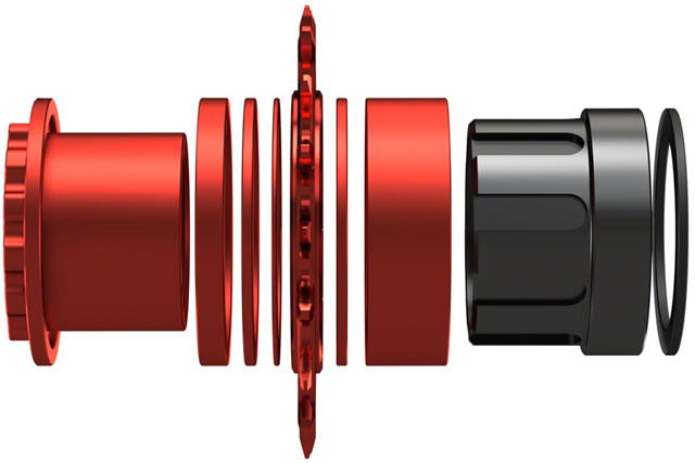 Wheels Manufacturing SOLO-XD XD/XDR Single Speed Conversion Kit - 18t For SRAM XD/XDR Freehub Red