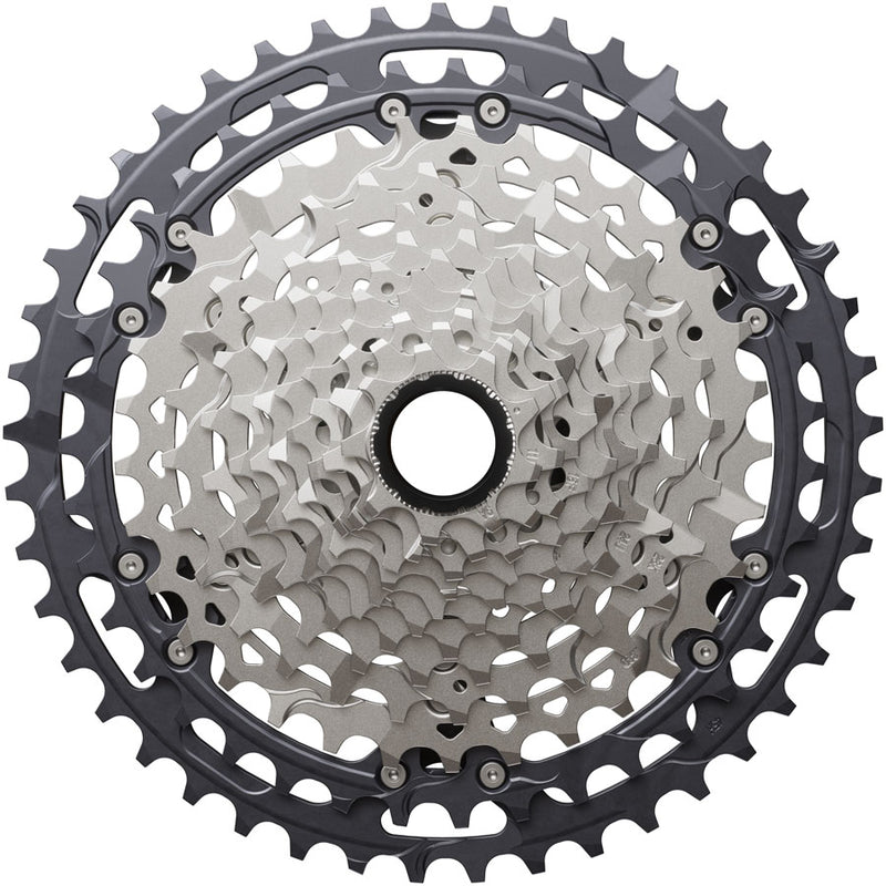 Shimano Deore XT CS-M8200-12 Cassette - 12-Speed 9-45t Hyperglide+ Micro Spline Gray/Silver