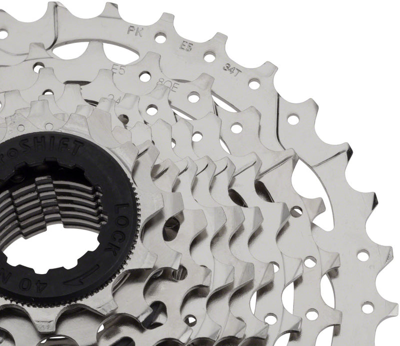 microSHIFT H09 Cassette - 9 Speed 11-34t Silver Nickel Plated