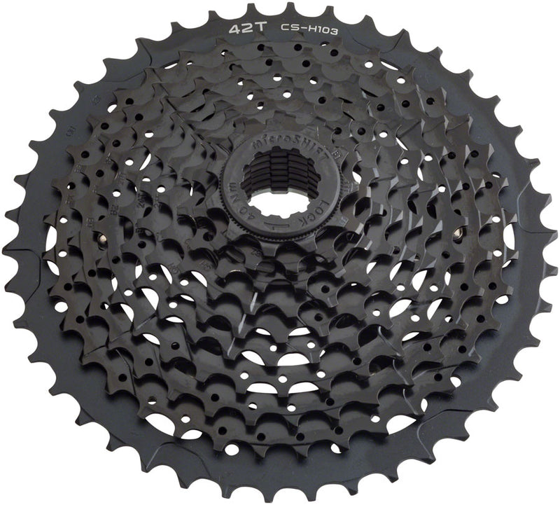 microSHIFT H10 Cassette - 10 Speed 11-42t Black